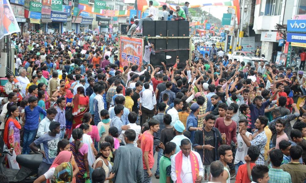 religious rally of tapkeshwar maharaj in dehradun