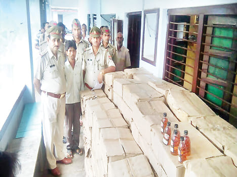 With over seven million of the liquor smuggler arrested