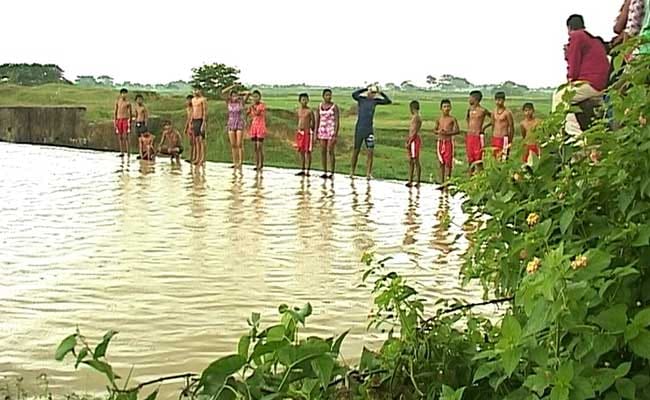 Aspiring Swimmers Preparing In A Dam For 2020 Olympics