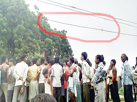 HT line just touched, killed two pilgrims