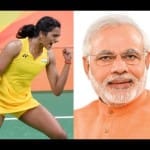 PM modi congratulates PV Sindhu for olympic win