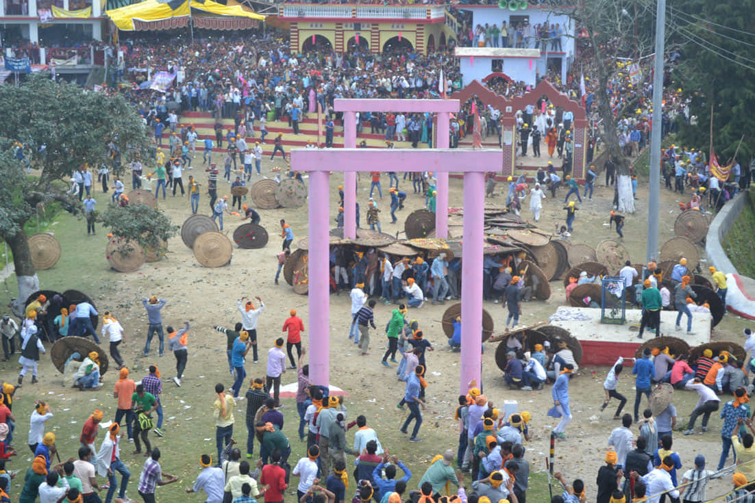 Britishers tried to stop bagwal stone war.