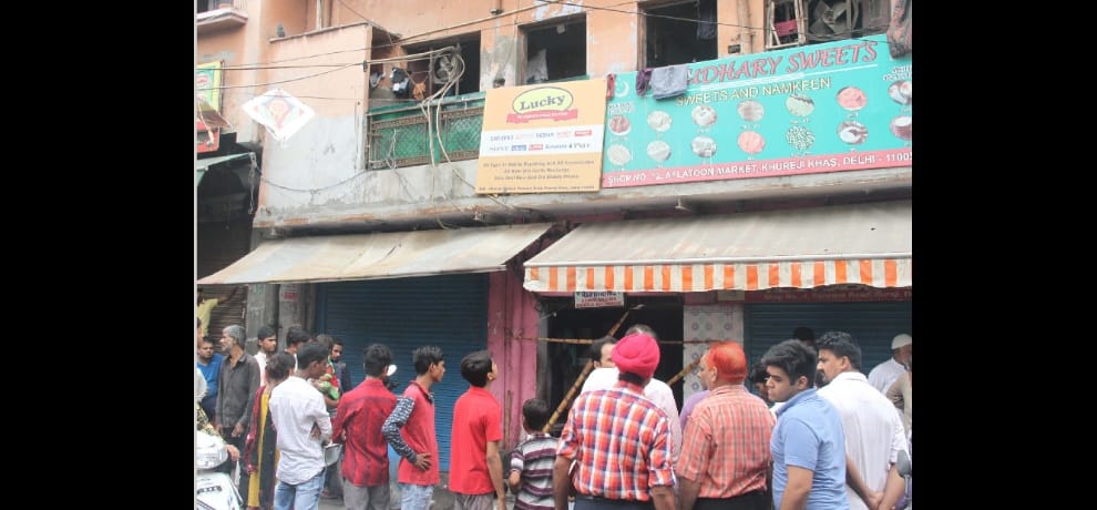 Bakery blast in delhi, three died