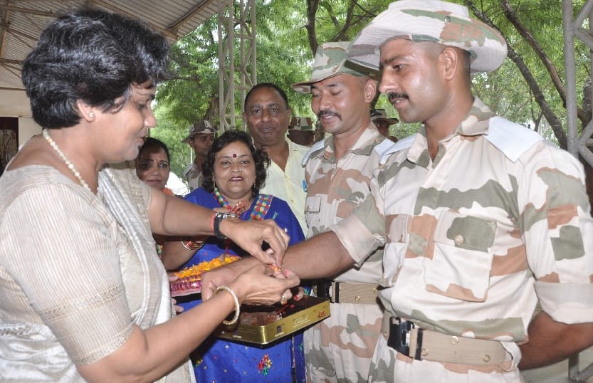  panchkula, BJP Mahila Morcha, ITBP, jawans, tied, rakhi, panchkula