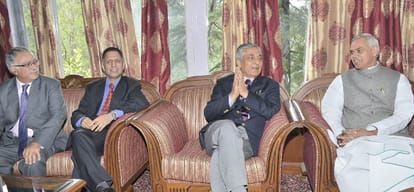 CJI Tirath Singh Thakur accorded warm welcome in Raj Bhawan Shimla