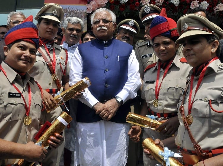  panchkula, CM -given bounty, smile, face, women, recruits, panchkula