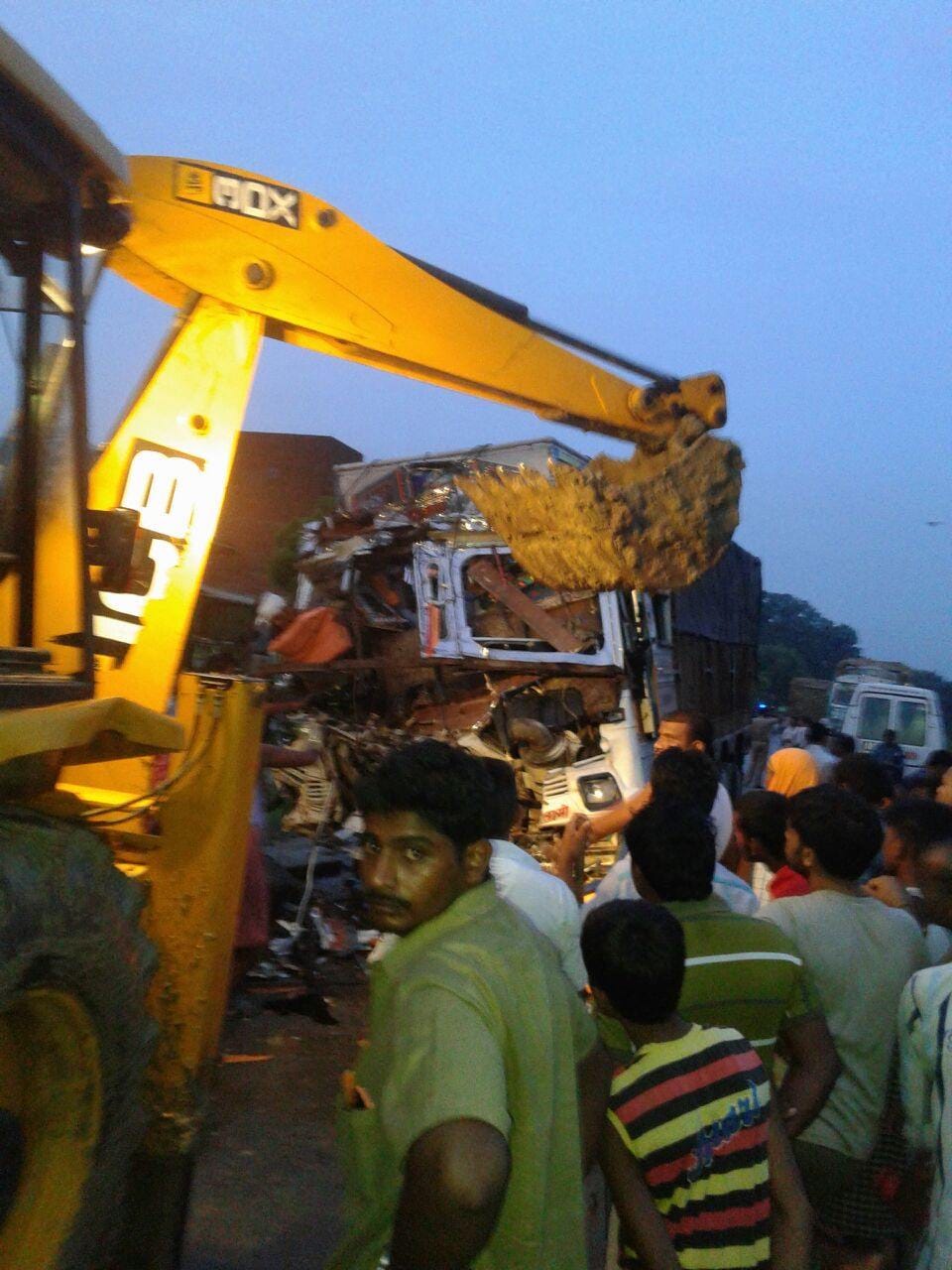 Truck head-on collision, two killed