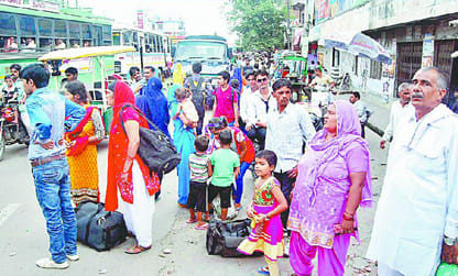 Buses were falling short of roadways, passenger upset