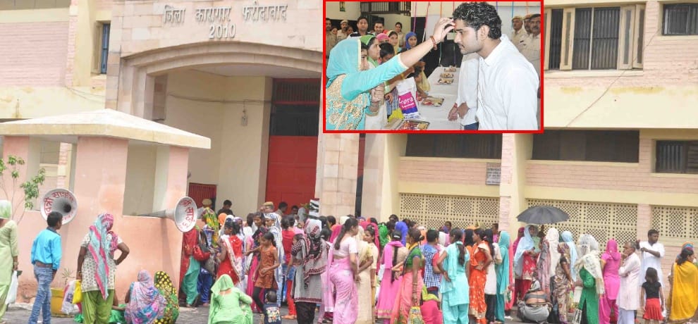 first time sisters tie rakhi to brothers in neemka jail