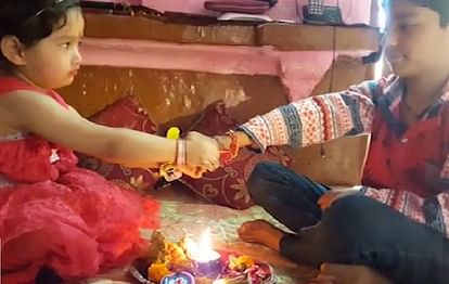 Childrens celebrate rakshabandhan in Dehradun
