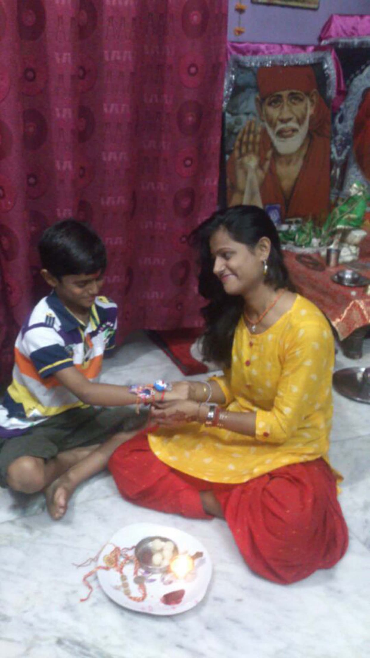 Raksha Bandhan: colorful kites from the sky.