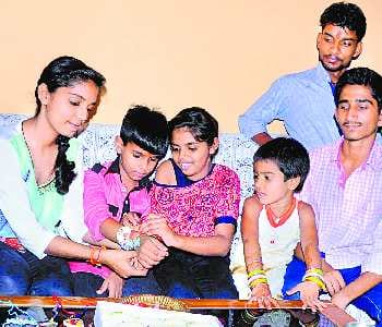 Adorned the wrists of brothers, sisters receive gifts