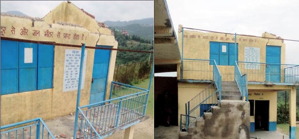 Panesh govt primary school without roof in cm virbhadra singh constituency  