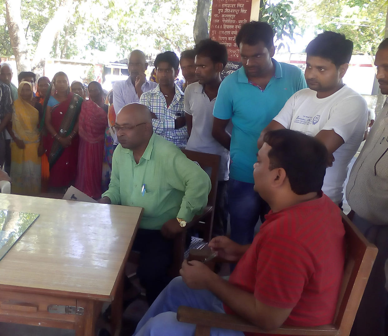 Villagers caught two drum kerosene