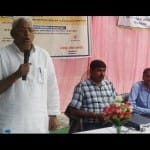 इटवा ब्लाक पर हौसला पोषण मिश्ान के कार्यक्रम को संबोधित करते विधान सभा अध्यक्ष माता प्राद पांडेय।