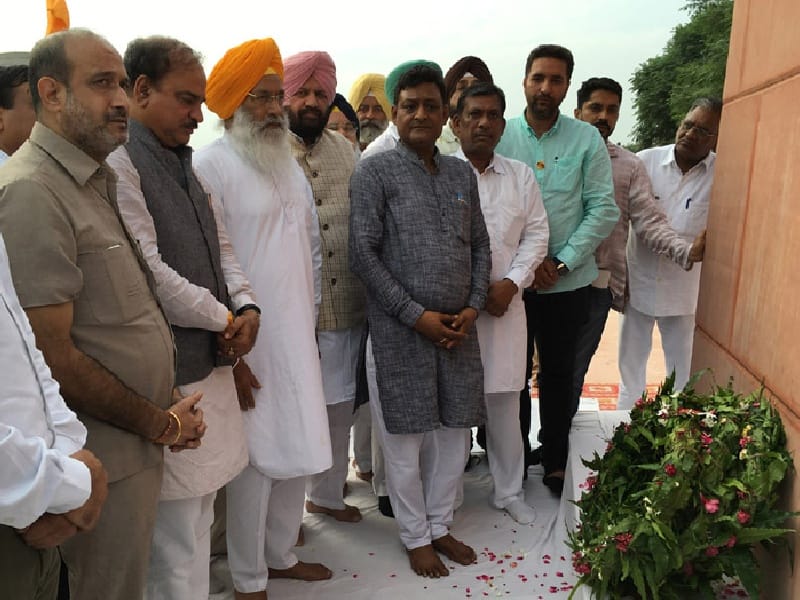  The fertilizers and chemicals minister Ananth Kumar, Shaheed Udham Singh tribute,Sunam, Sangrur