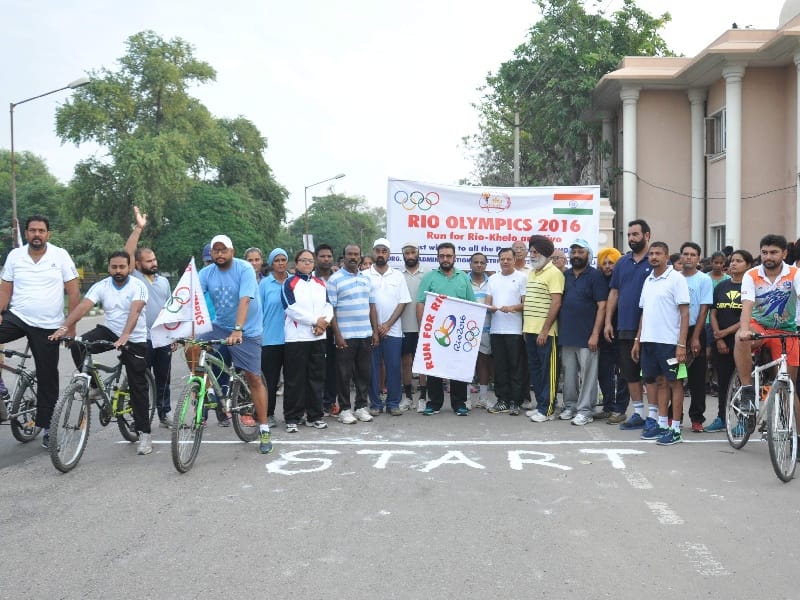 Olympian, Run for the Rio Games and Live Race, Sports Department, Patiala
