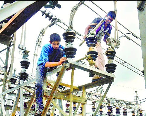 Half of the district without electricity