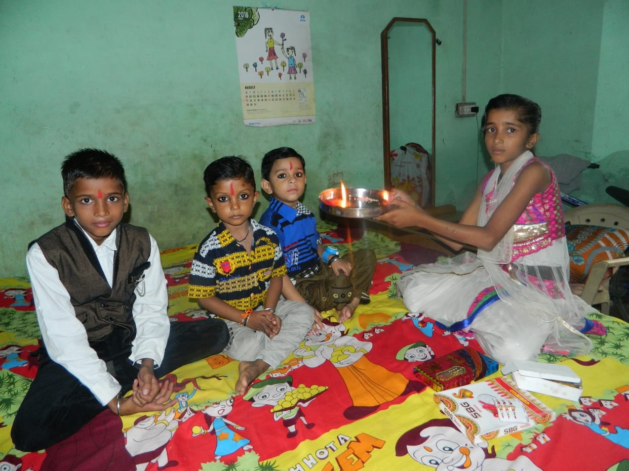 Rakhi on the wrist