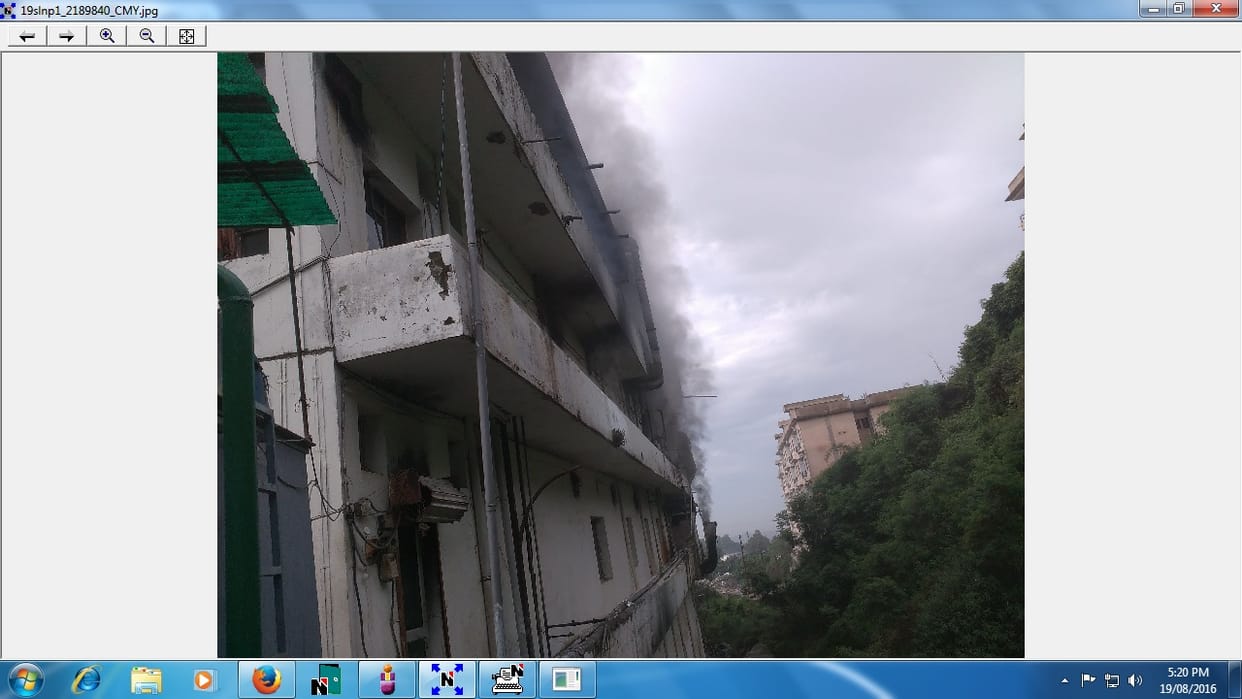 Industry caught fire in parwanoo