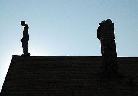Husband wife jumped from second floor, admitted in hospital