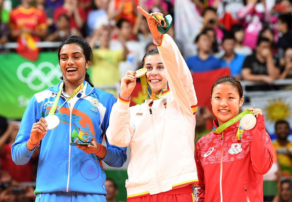 PV Sindhu to take on marine in badmintio final