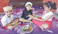 rakhi, celebrated, sisters and brother, kaithal