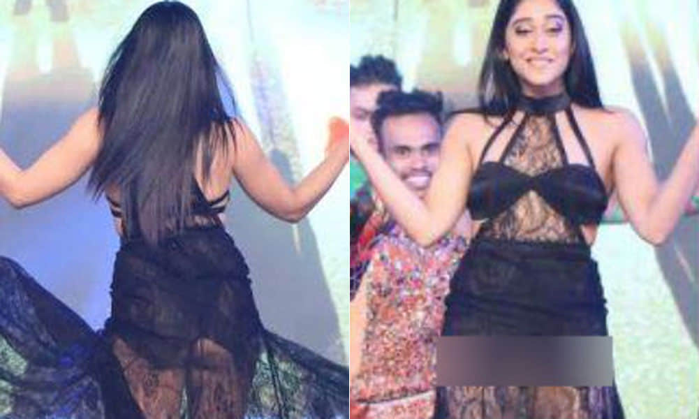 Regina Cassandra suffers wardrobe malfunction