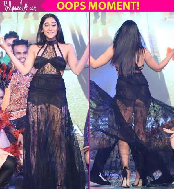 Regina Cassandra suffers wardrobe malfunction