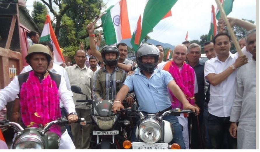 tiranga yatra in chontda