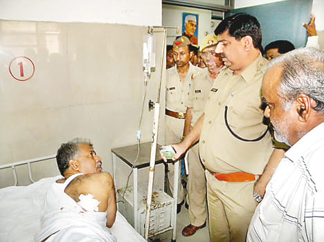 In the middle of the property dispute was shot injured