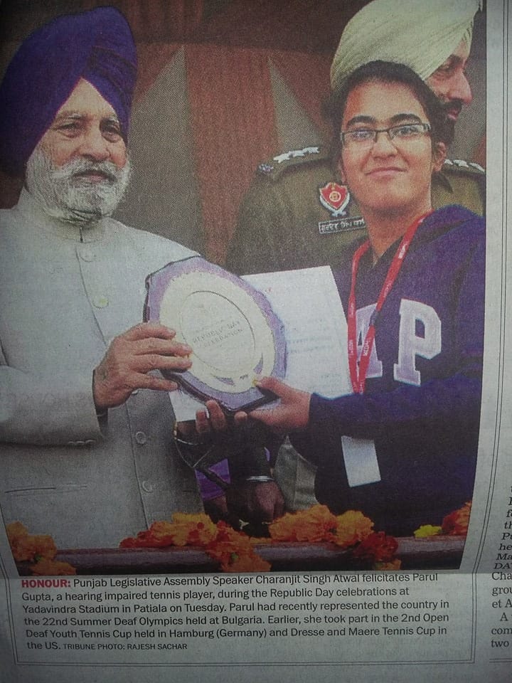 deaf girl parul gupta qualify for pree deaf olympic