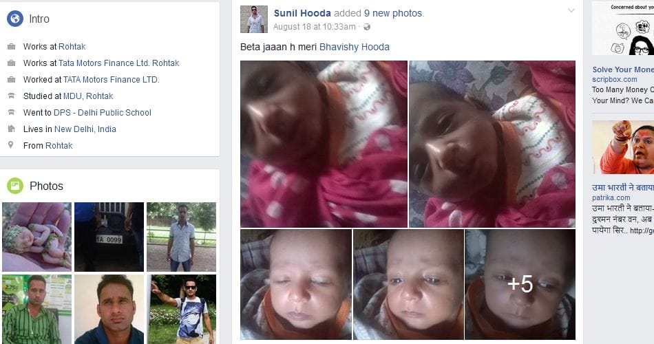 father committed suicide after posted 28 days son photos and suicide note on facebook
