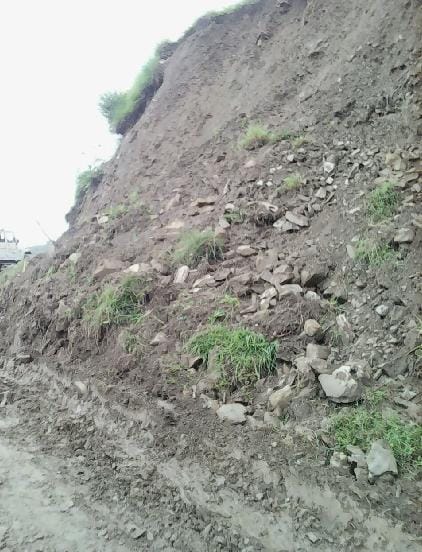 Landslide hazard in lohaghat