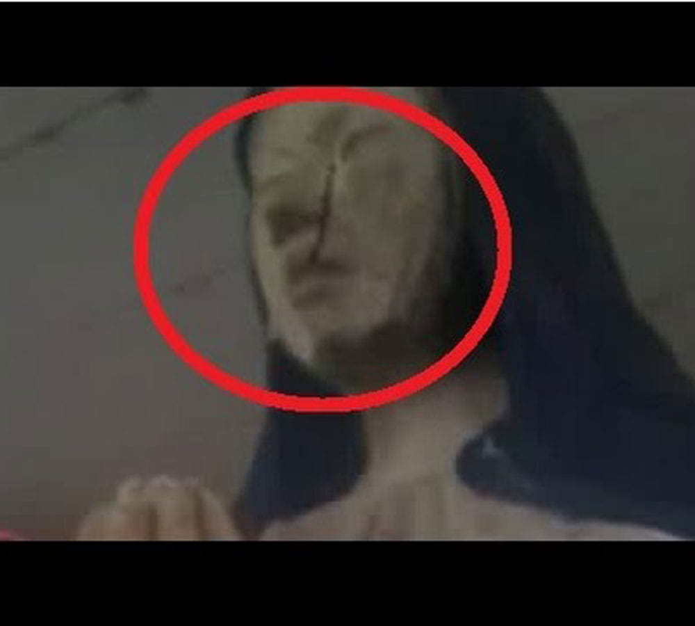 Virgin Mary statue starts crying blood