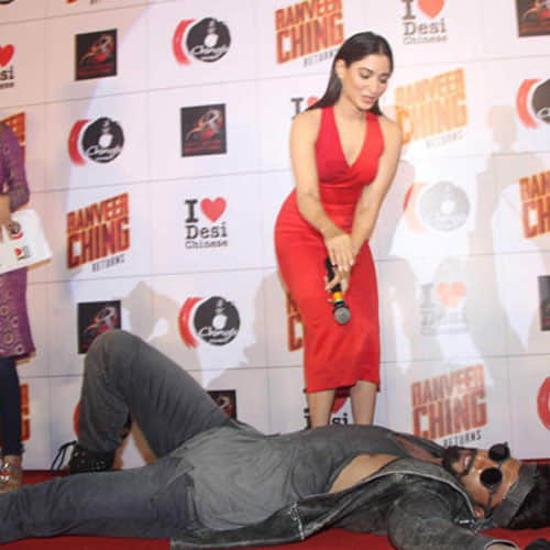 tamanna kissed ranveer singh in front of everyone