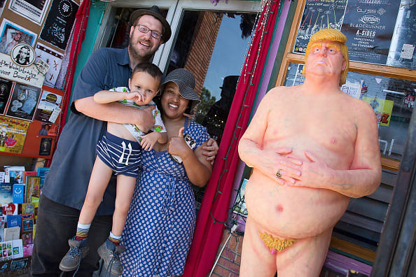 Life-size naked statues of Trump installed across US
