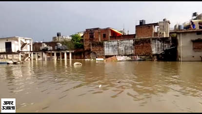Houses sank in varanasi flood