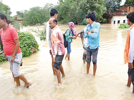 River Virma entered villages in the foothills of water, causing havoc