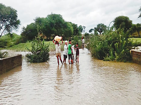Ganga and Yamuna flood struck the coastal area