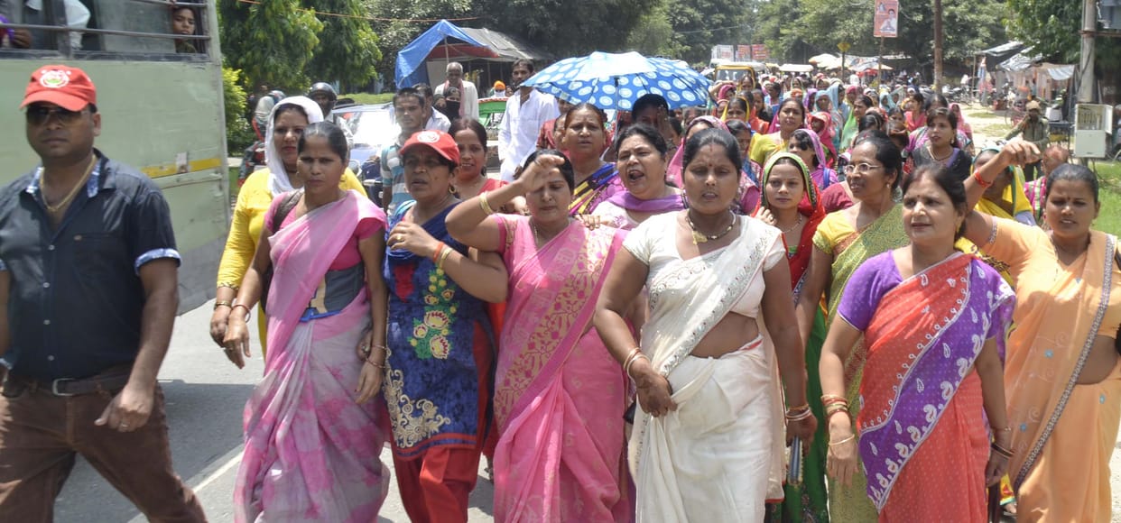 SP district president stood on the side of women gathering