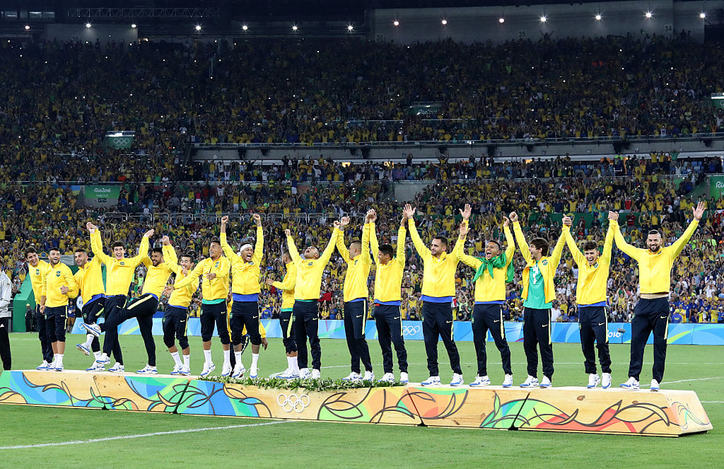 Brazil won its first olympic gold in footboll