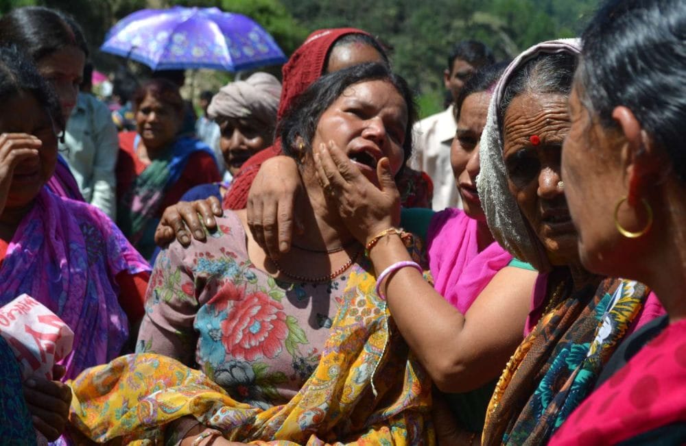 after cloudburst markhula village is in sorrow