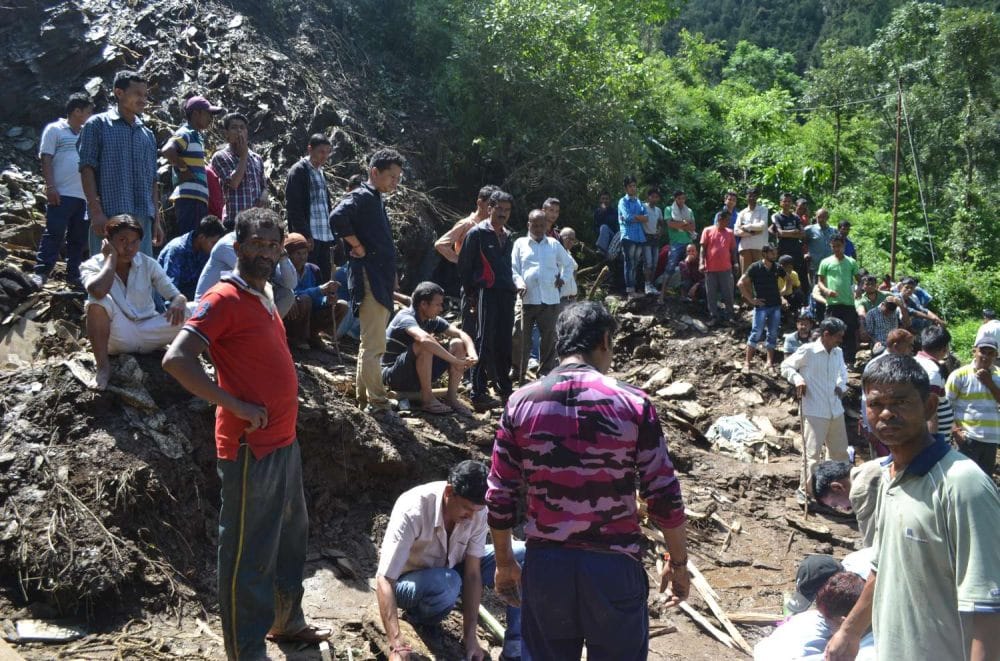 after cloudburst markhula village is in sorrow