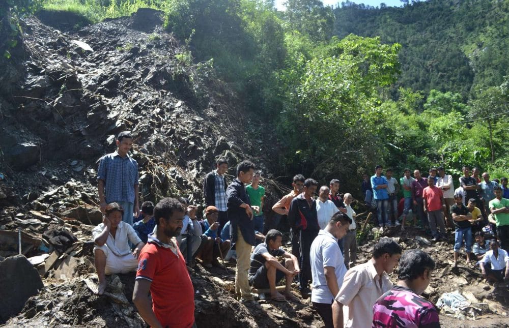 after cloudburst markhula village is in sorrow