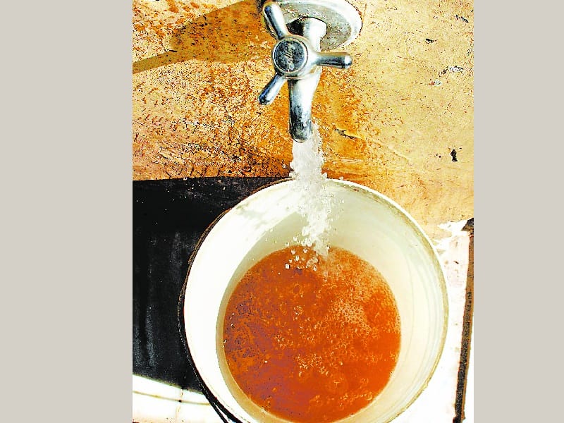 No potable water
