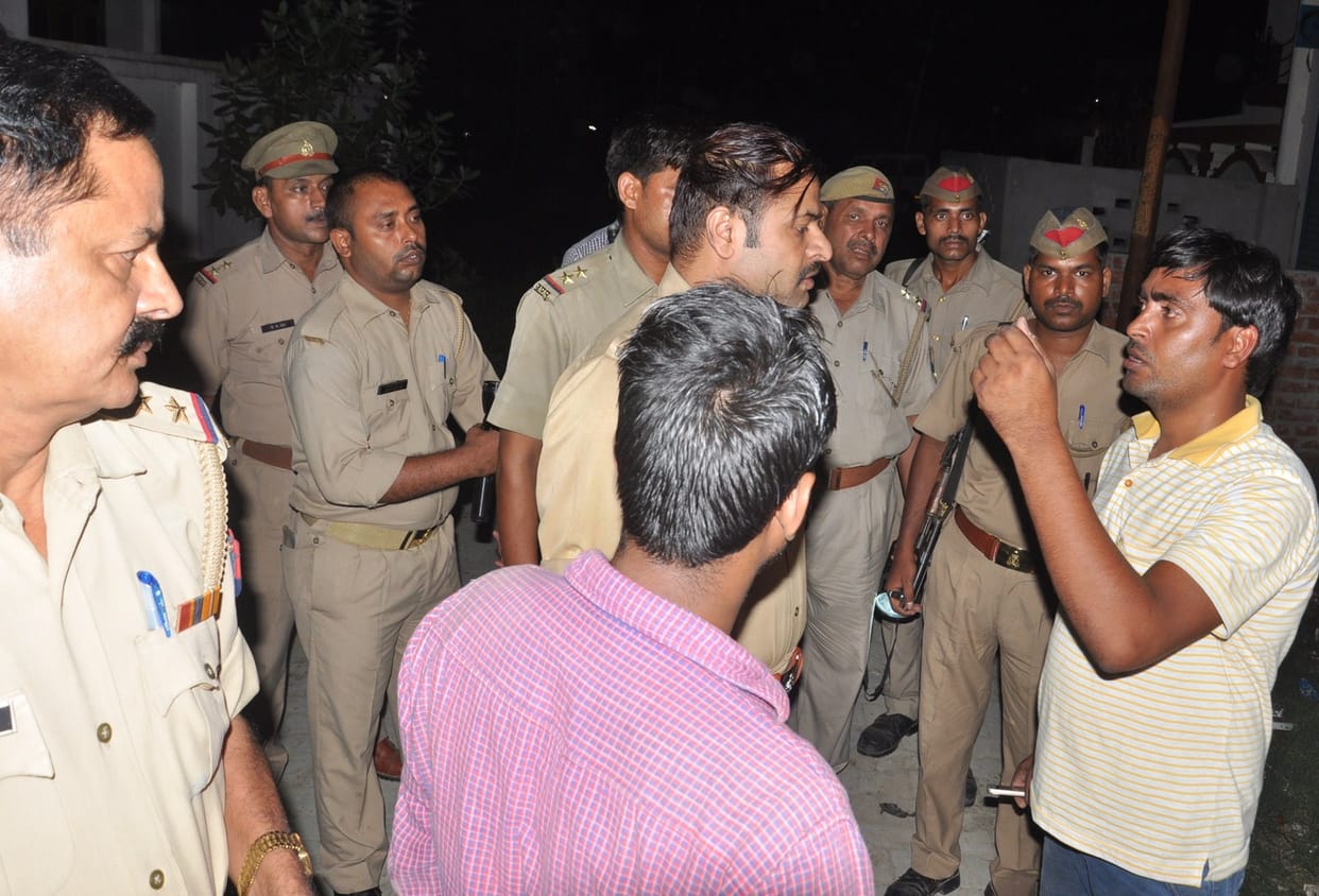 Stone throwing after firing in Fulwaria