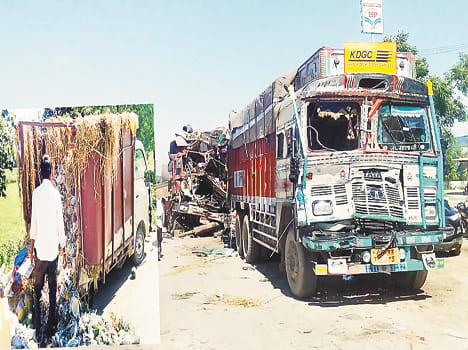 Tanker truck rammed, two killed and one wounded