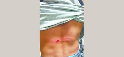 policemen beaten guards in nuh in gurgaon 