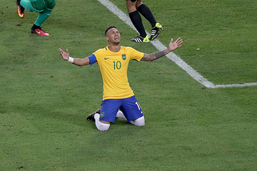 Neymar Kick Seals Gold For Brazil Making History